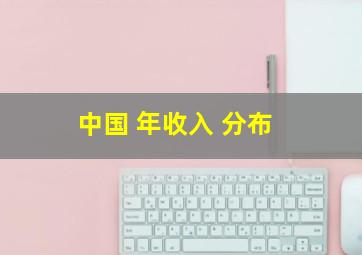 中国 年收入 分布